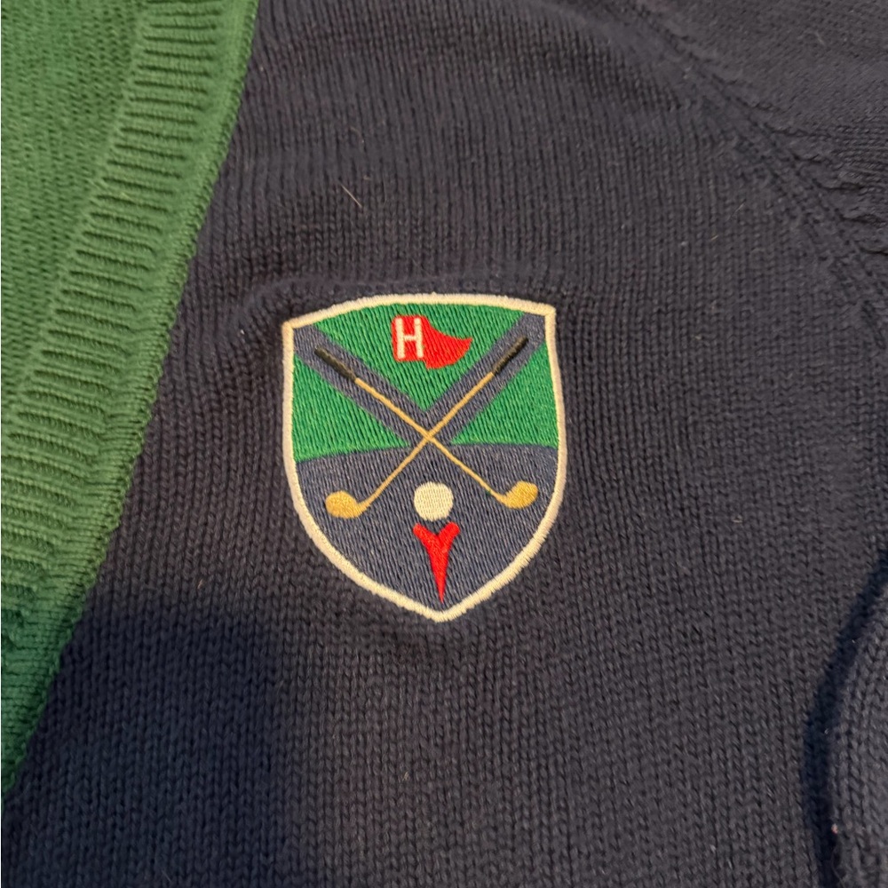 Stylish Golf-Themed Cardigan Sweater - Picture 4 of 5